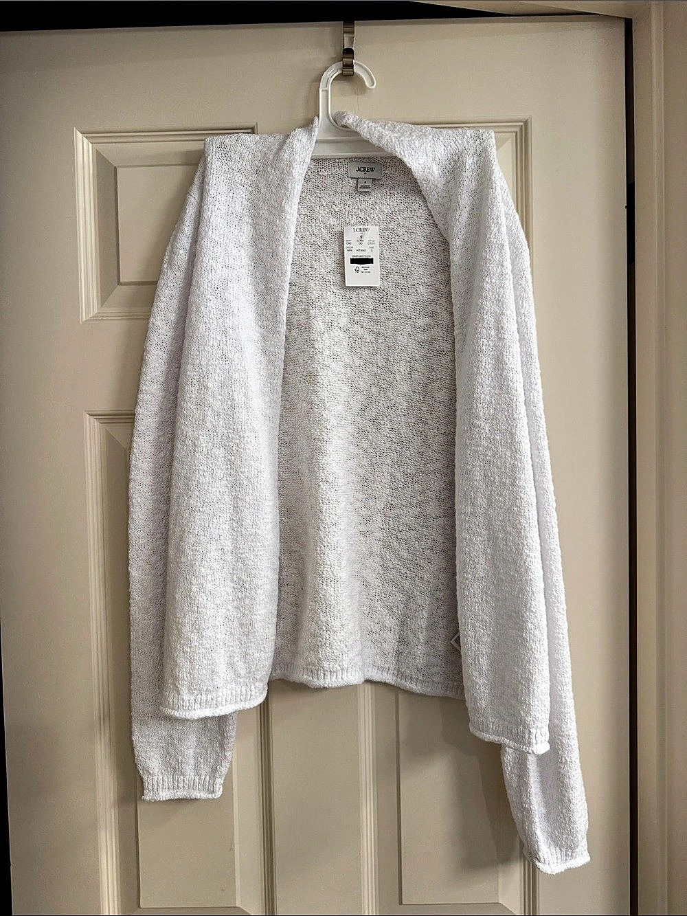 J.Crew Slub open cardigan sweater White Size S